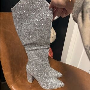 Dopamine sparkly tall boots